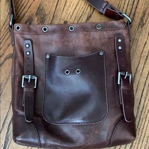 Leather crossbody bag